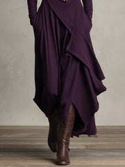Nathalie | Elegant Draped Dress