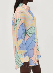 Amandine | Tropical Leaf Printed Short Set