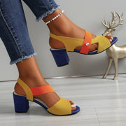 Elara | Cross Strap Comfort Heels