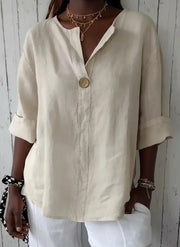 Lunae - Casual V-Neck Blouse