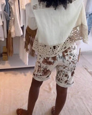 Causal Printed Bermuda Shorts