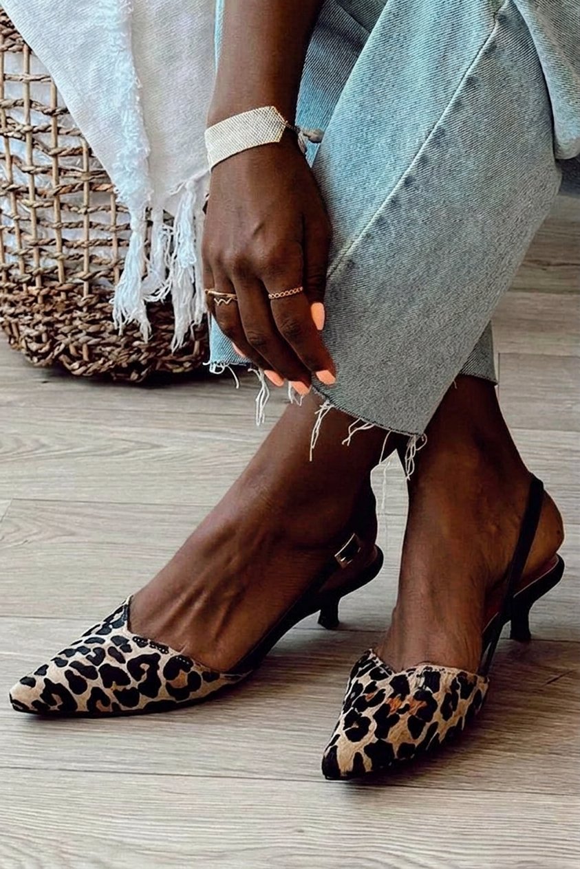 ANIMAL PRINT SLINGBACK