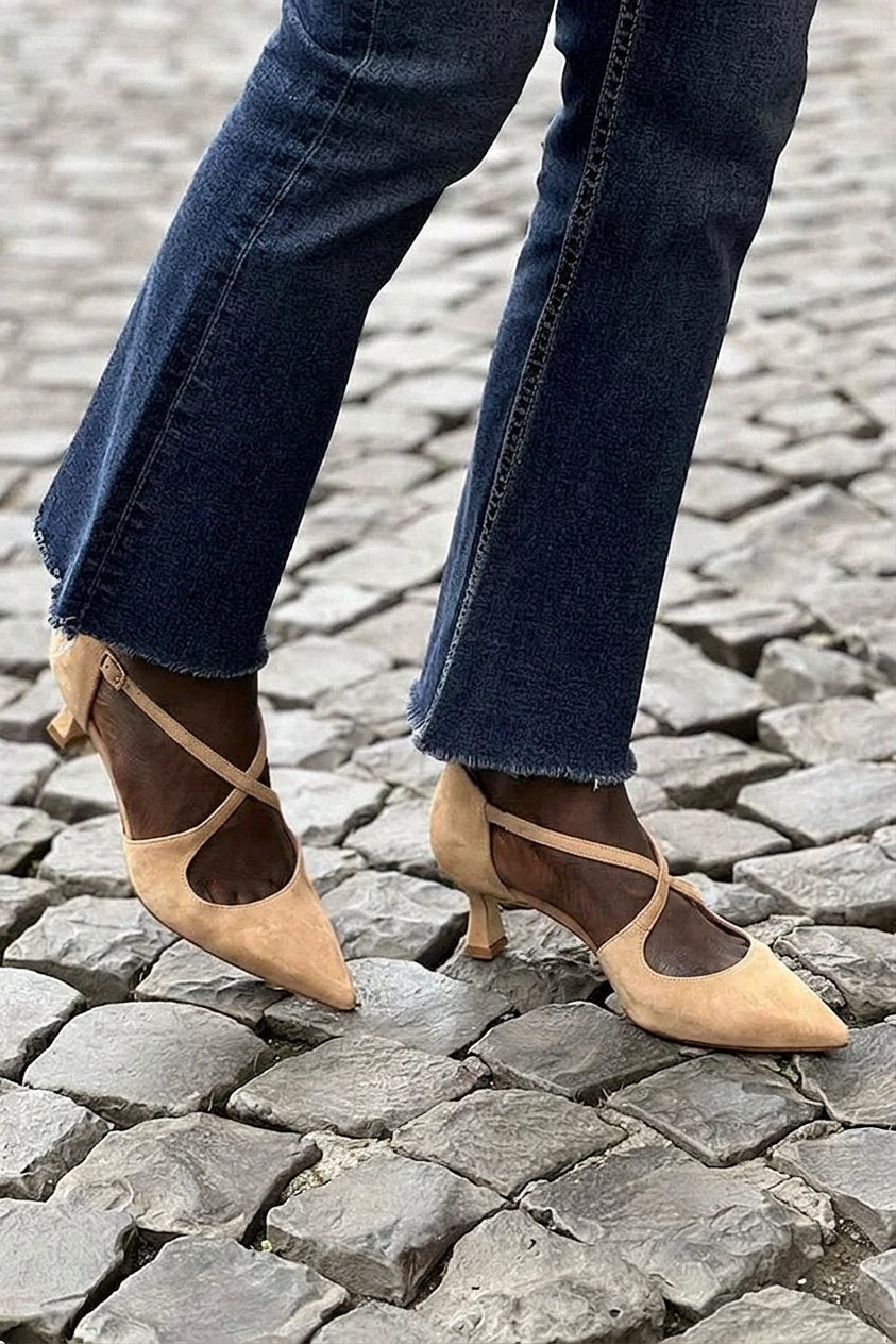 CROSS STRAP DECOLLETE