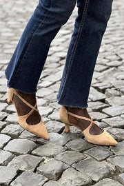 CROSS STRAP DECOLLETE