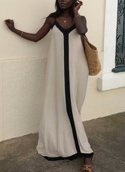 Nancy | Island Style Lavechic Colorblock Midi Dress Look