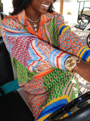 Josephine | Tropical Look Colorful Unique Shirt