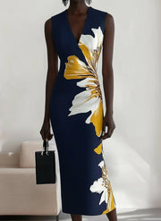 Lily | Beach Glam Elegant Workplace Festival Midi Dress