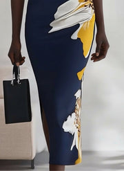 Lily | Beach Glam Elegant Workplace Festival Midi Dress