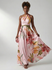 Amiel | Light Floral Maxi Dress