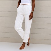 Maylora | Drawstring Relaxed Linen Trousers