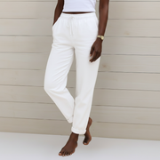Maylorae | Drawstring Relaxed Linen Trousers