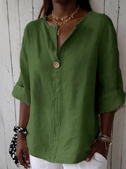 Luna - Casual V-Neck Blouse