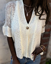 LINDSY - ELEGANT TEXTURED TOP