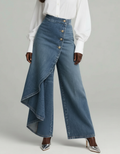 Audrey | Denim Wrap Trousers