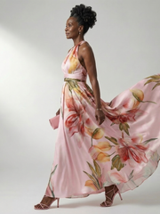 Amiel | Light Floral Maxi Dress