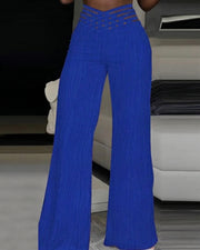 Emma | High Waist Crisscross Trousers