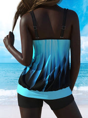 Milae | Tankini Set with Gradient Colour in Plus Sizes