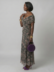 Calen | Off Shoulder Flow Midi Dress