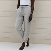 Maylorae | Drawstring Relaxed Linen Trousers
