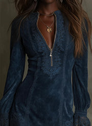 Debbi | Suede Mini Dress