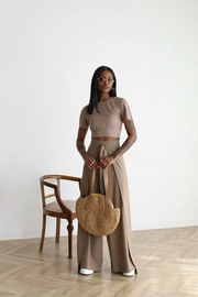 Maelis - Wide Linen Trousers
