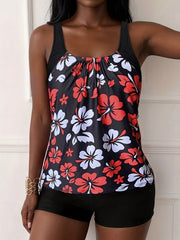 Elenae | Tankini Set with Floral Print