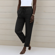 Maylorae | Drawstring Relaxed Linen Trousers