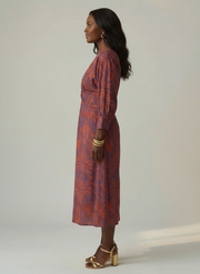 Lune | Natural Wrap Midi Dress