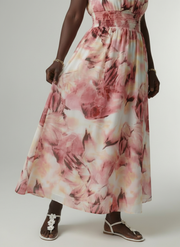 Sylin | Gathered Halter Midi Dress