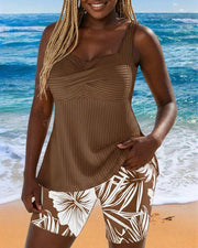 Diana™ | Swim Shorts Two Piece Body Covering Printed Boxer