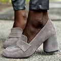 BLOCK HEEL LOAFERS