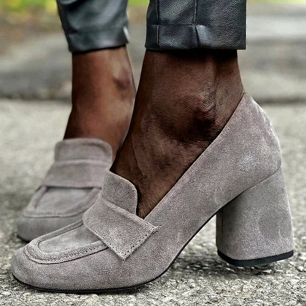 BLOCK HEEL LOAFERS