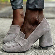 BLOCK HEEL LOAFERS