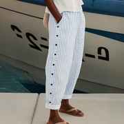 Caitlyn | Stylish Striped Button Pants