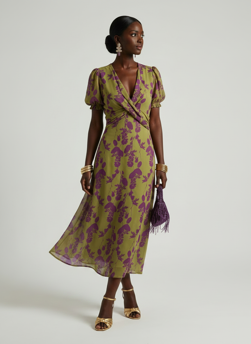 Virel | Relaxed Floral Midi Dress