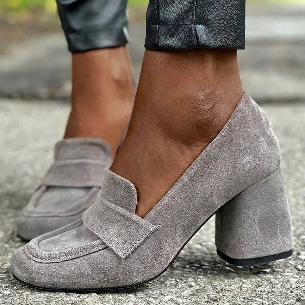 Briaa™ | Block Heel Loafers