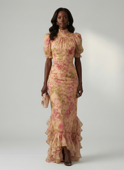 Vianne | Gentle High Neck Maxi Dress