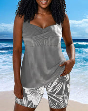 Diana™ | Swim Shorts Two Piece Body Covering Printed Boxer