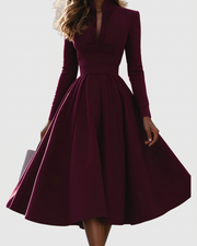 Juliatte™ | V-Neck Midi Dress