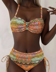 Jada™ | Sexy Ethnic Print Bikini Set