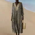 ELARA™ | MONOCHROME MAXI DRESS
