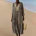 ELARA™ | MONOCHROME MAXI DRESS