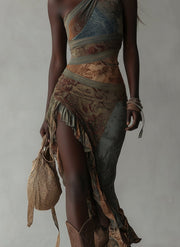 Truus | Vintage Floral Maxi Dress