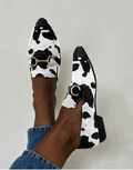 Dianae™ | Printed Buckle Detail Loafers