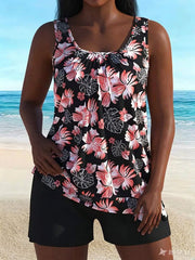 Clarae | Tankini Set with Floral Print
