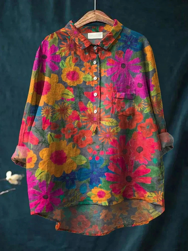 GIANNAH™ - T-shirt with Plant Art
