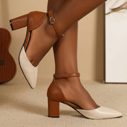 Marielle | Two Tone Strap Heels