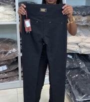 Elegent Pants with Drawstring and Elastic Waist