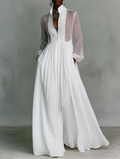 Serenae | Flowing Button-Front Maxi Dress