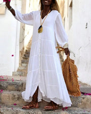 LONERA - BOHO LINEN DRESS